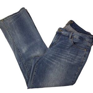 Torrid Mid Rise Slim Boot Jeans Womens 16S Short Blue Denim Stretch 29.5" Inseam